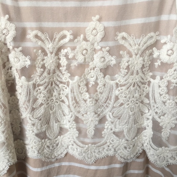 Anthropologie Postmark Nautique Striped Lace Tank - Picture 6 of 8